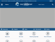 Tablet Screenshot of half-moon-bay.ca.us